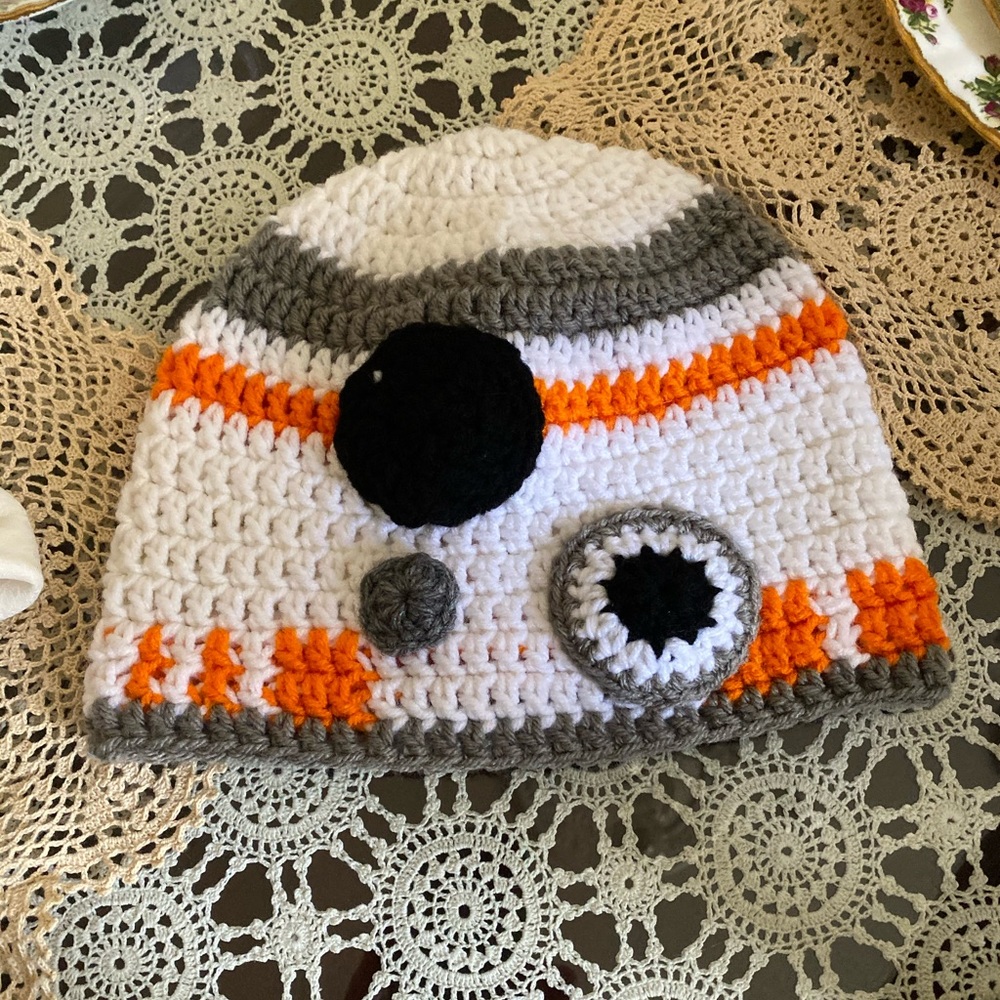 Star Wars BB8 Hand crocheted Hat NEW - Picture 2 of 15